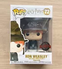 Funko Pop Harry Potter Ron Weasley With Sorting Hat #72 + Free Protector