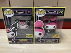 FUNKO POP! HELLO KITTY KUROMI #71 & MY MELODY #72 BLACK LIGHT HOT TOPIC EXC.