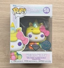 Funko Pop Hello Kitty Unicorn Diamond Glitter #58+ Free Protector