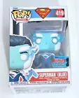 Funko POP! Heroes DC Superman Blue 2021 Fall Convention Exclusive #419 New MIB