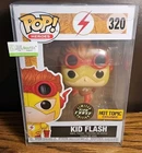 Funko Pop Heroes Kid Flash Glow In The Dark #320 Hot Topic Excl With Protector
