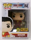 Funko Pop! Heroes Shazam 260 Shazam Hot Topic Glow in the Dark Vinyl Figure New