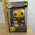 Funko Pop Jack Skellington With Zero 809 Disney 10" Jumbo Figure Black Light