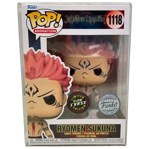 Funko Pop Jujutsu Knisen Ryomen Sukuna #1118 Vinyl Figure Glow Chase Limited Ed