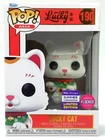 Funko Pop! Lucky Cat Flocked #190 Summer Convention Limited Edition w/Protector