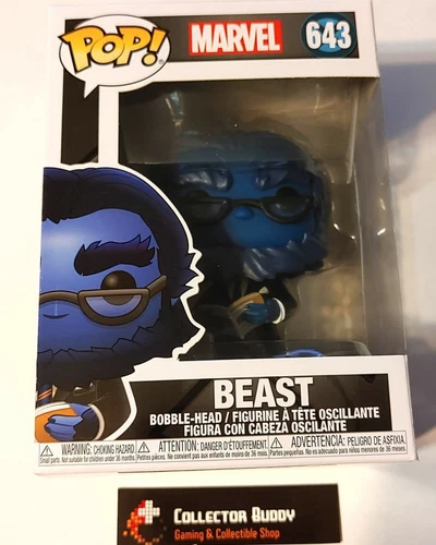 Funko Pop! Marvel 643 X-Men Beast 20th Anniversary Pop Bobble Head FU49289