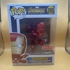 Funko POP Marvel Avengers Infinity War 285 Target Exclusive Iron Man Red Chrome