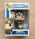 Funko Pop Marvel Avengers Loki With Scepter GITD #985 + Free Protector