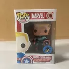 Funko Pop! Marvel Captain America (Unmasked) #06 Metallic ComiKaze Exclusive