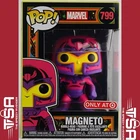 Funko Pop! Marvel MAGNETO (BLACKLIGHT) #799 Target Exclusive 2021 With Protector