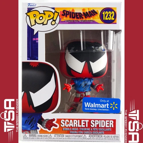 Funko Pop! Marvel SCARLET SPIDER #1232 Walmart Exclusive Spider-Verse 2023