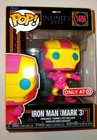 Funko POP Marvel The Infinity Saga Iron Man Mark 3 Blacklight 1406 Imperfect Box