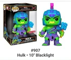 Funko POP! Marvel Thor Ragnarok Hulk Black light #907 10 inch Jumbo vinyl figure