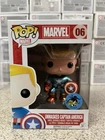 Funko Pop Marvel Unmasked Captain America Comikaze Exclusive #06 🔥 🔥