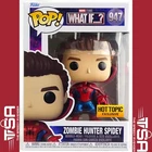 Funko Pop! Marvel ZOMBIE HUNTER SPIDEY (METALLIC UNMASKED) #947 Hot Topic 2021