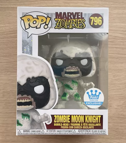Funko Pop Marvel Zombies - Zombie Moon Knight #796 + Free Protector