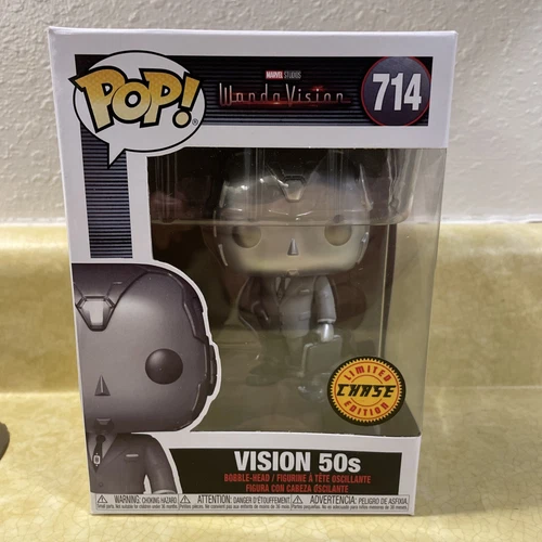 Funko Pop! Marvel’s WandaVision-Vision 50’s #714 (Black & White) Chase Variant!