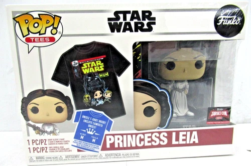 Funko Pop & Medium T-Shirt: Retro PRINCESS LEIA bobble head Star Wars