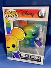 Funko Pop! Mickey Mouse #01 Mickey Mouse Collectable Disney Rainbow Pride MAY