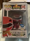 Funko Pop Mighty Morphin Power Rangers Dragon Shield Red Ranger 528 FYE Exclusiv