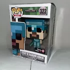 Funko Pop! - Minecraft - Steve In Diamond Armor #322 - Gamestop MINT + Protector