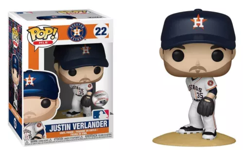 Funko Pop! MLB #22 Justin Verlander Home Jersey Houston Astros New Toy Figure