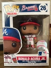 Funko Pop MLB #26 Ronald Acuna JR Braves Home White Baseball 2019 Vinyl Figure