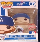 Funko Pop! MLB Baseball L.A. Dodgers Clayton Kershaw #07 Home White Jersey