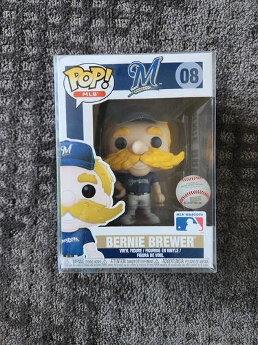 Funko Pop MLB Mascots Bernie Brewer #08 Milwaukee Brewers With Protector
