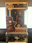 Funko Pop! (Molten Man #474) Glow In The Dark - Gamestop Exclusive W/ Protector