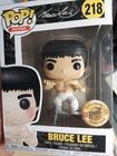Funko Pop Movies: Bruce Lee (White Pants) #218 (BAIT Exclusive) w/protector!