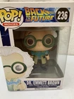 FUNKO POP MOVIES FIGURE #236 BACK TO THE FUTURE DR.EMMETT BROWN BOXED
