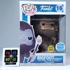 Funko Pop! Myths Bigfoot Marshmallow Glows Limited Edition #16 FADED BOX FRONT