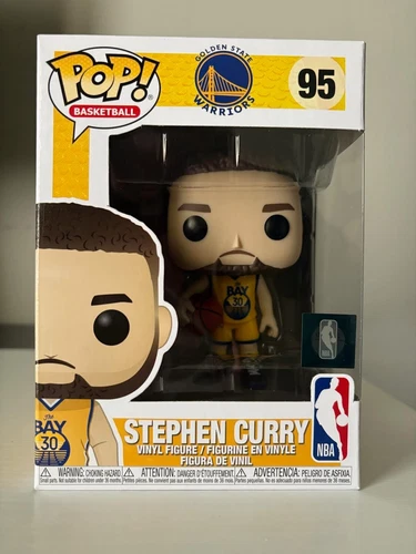 Funko Pop! NBA Golden State Warriors #95 Stephen Curry with Protector