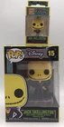 FUNKO POP Nightmare Before Christmas Jack #15 (Blacklight) + Matching Keychain