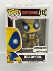 Funko Pop! No. 112 Deadpool Bobblehead Yellow Blue Thumbs Up Amazon Exc. NIB