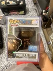Funko Pop! One Piece Bronze Statue Monkey D. Luffy #1900 W/Protector