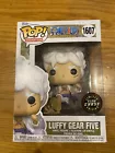Funko Pop! One Piece Luffy Gear Five 5 #1607 GITD Glow Chase w/ Protector