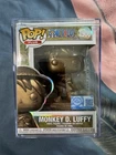 Funko Pop One Piece Monkey D Luffy Bronze Statue 1900 Exclusive Rare w Protector