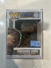 Funko POP! One Piece Plus Roronoa Zoro Bronze Statue Figure #1901 + Protector