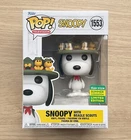 Funko Pop Peanuts Snoopy With Beagle Scouts SDCC #1553 + Free Protector