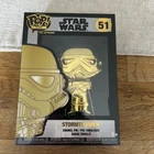 Funko Pop! Pins #51 Star Wars Gold Stormtrooper Enamel Pin With Stand