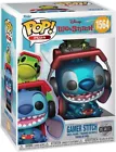Funko Pop Plus Disney's Lilo & Stitch Gamer Stitch Metallic Figure w/ Protector