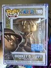 Funko Pop Plus One Piece Monkey D Luffy 1900 Statue Bronze + Protector