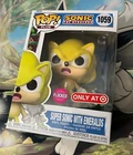 Funko Pop! Plus: Sonic The Hedgehog – Super Sonic with Emeralds 1059 Flocked