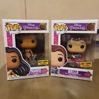 Funko Pop POCAHONTAS #1017 & BELLE #1021 (Diamond) HT Excellent Condition!!!