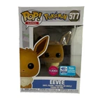 Funko POP! Pokemon: Eevee #577 Flocked WonderCon Exclusive Vinyl  NEW Damage