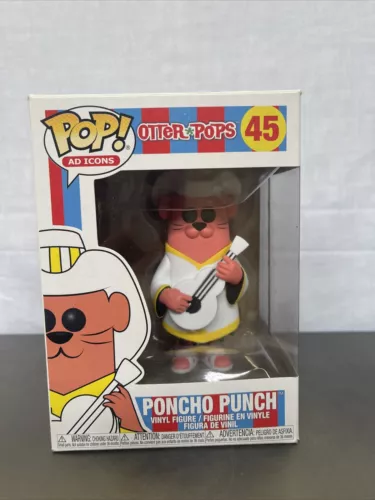 FUNKO POP ! PONCHO PUNCH #45 OTTER POPS AD ICONS FREE SHIPPING B5T