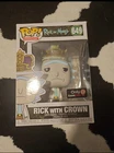 Funko Pop Rick and Morty Rick with Crown #649 Gamestop Exclusive