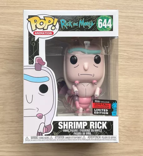 Funko Pop Rick And Morty Shrimp Rick NYCC #644 + Free Protector
